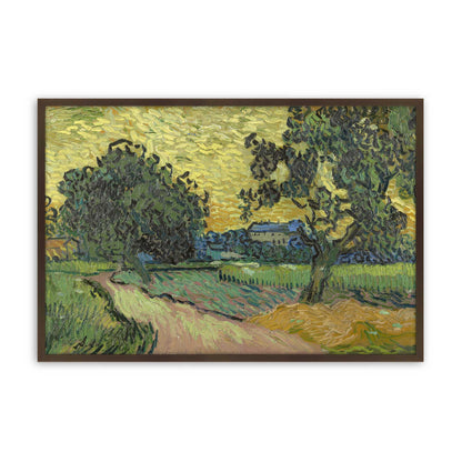 [Color:Brown], Picture of art in a Brown frame