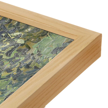 [Color:American Maple], Picture of art in a American Maple frame at an angle