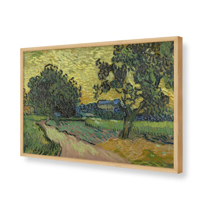 [Color:American Maple], Picture of art in a American Maple frame of the corner