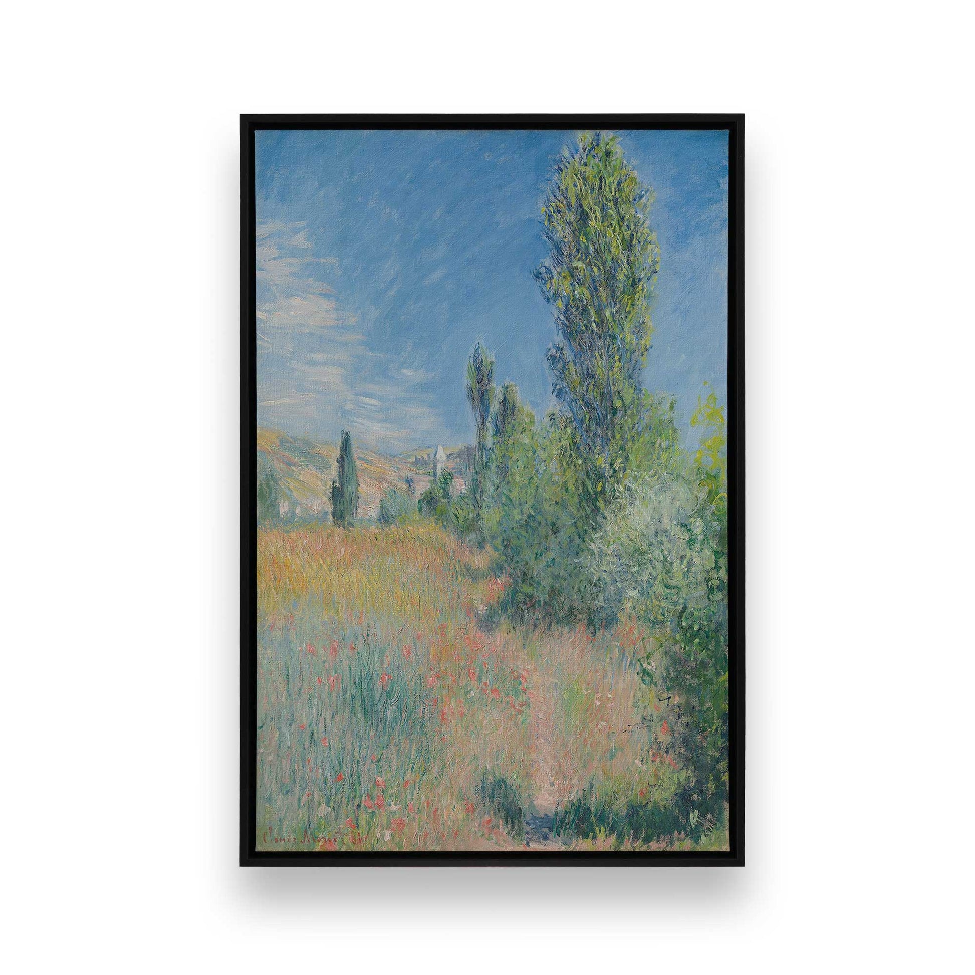 [Color:Satin Black], Picture of art in a Satin Black frame