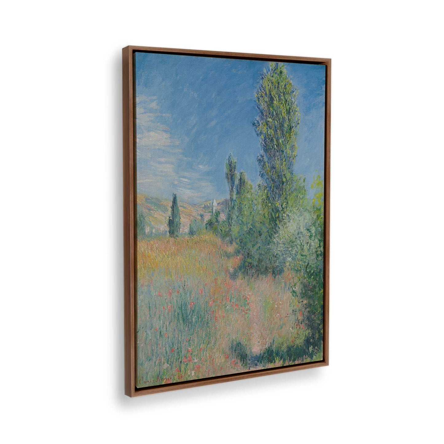 [Color:Walnut], Picture of the corner of the art