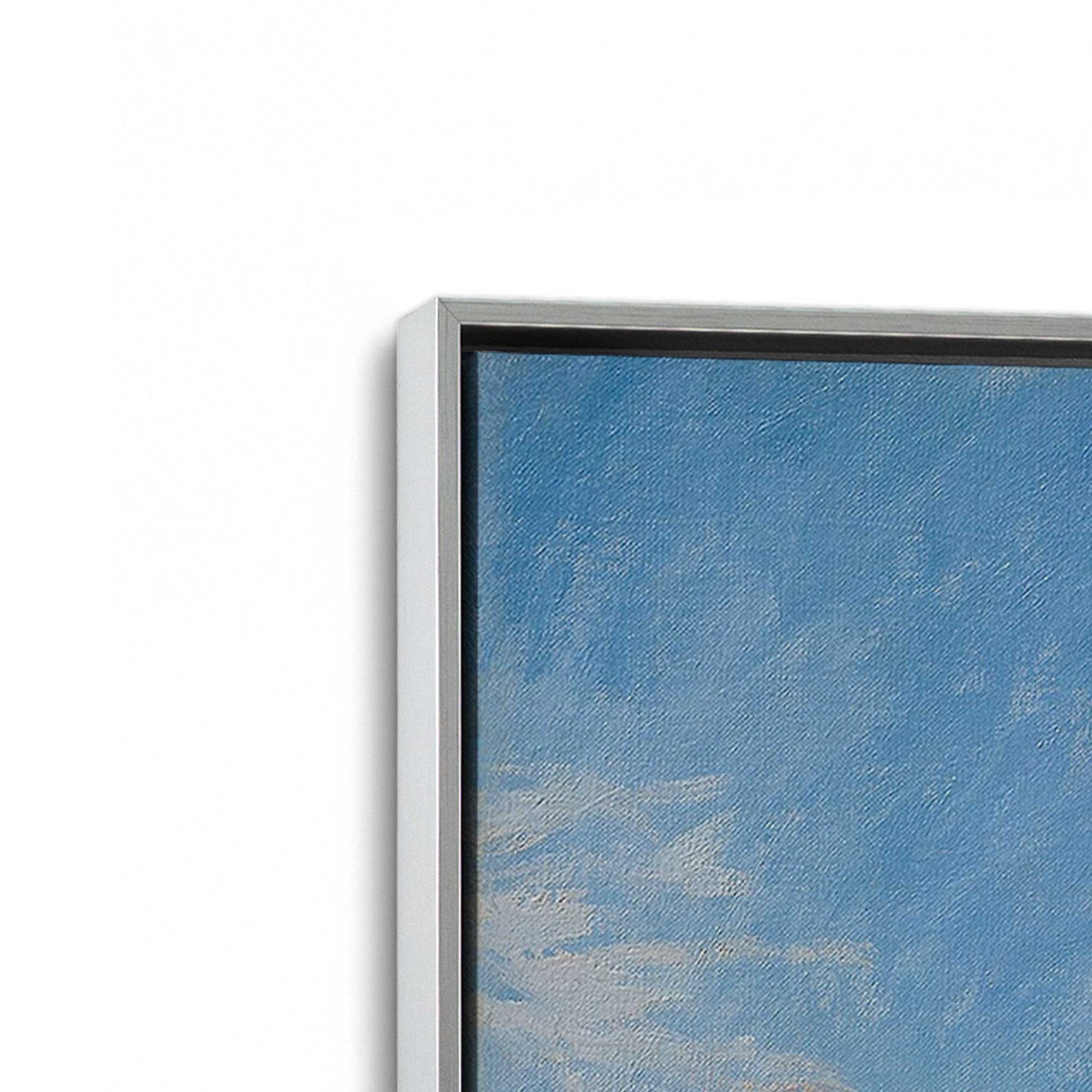 [Color:Polished Chrome], Picture of art in a Polished Chrome frame at an angle