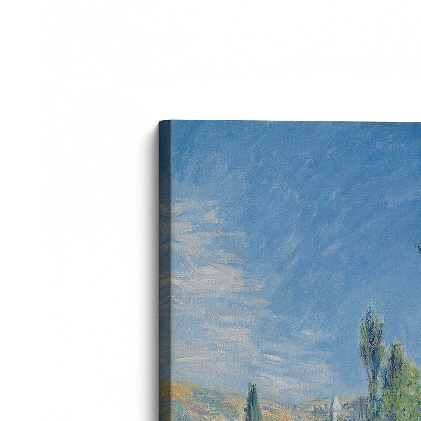 [Color:Stretched Canvas], Picture of the corner of the art