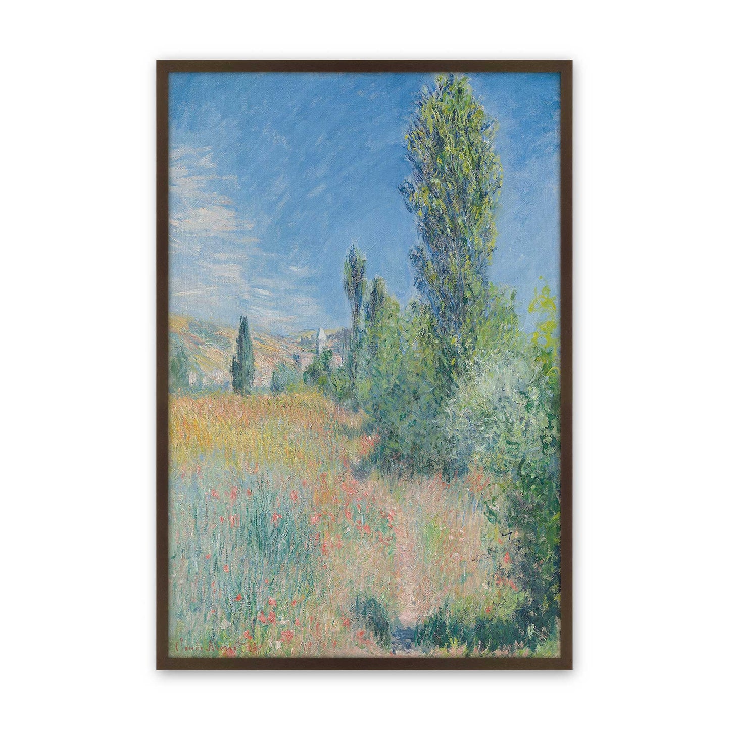 [Color:Brown], Picture of art in a Brown frame
