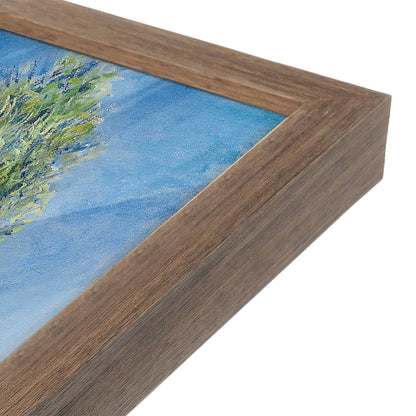 [Color:Walnut], Picture of art in a Walnut frame at an angle