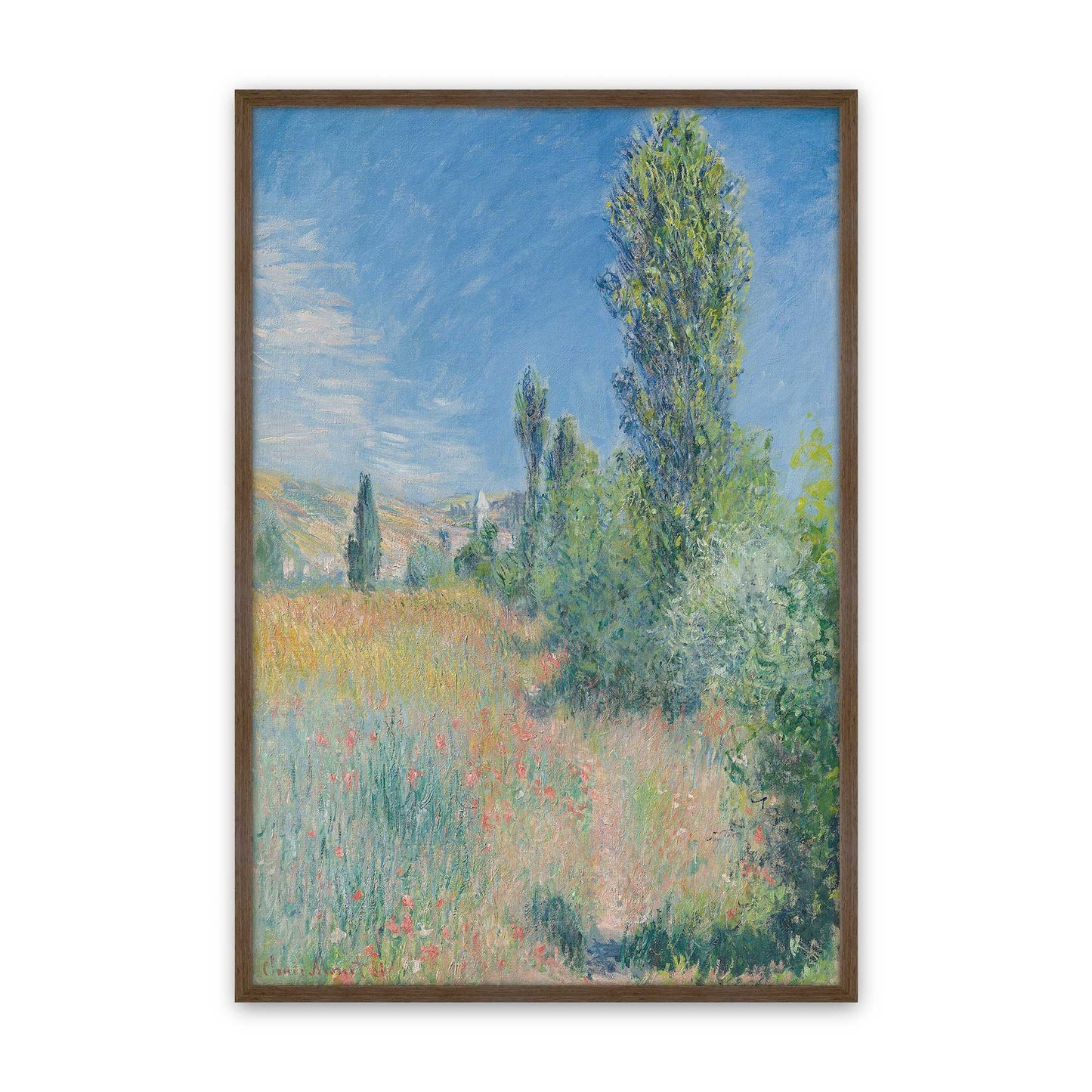 [Color:Walnut], Picture of art in a Walnut frame
