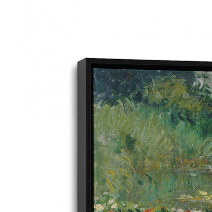 [Color:Satin Black], Picture of art in a Satin Black frame at an angle