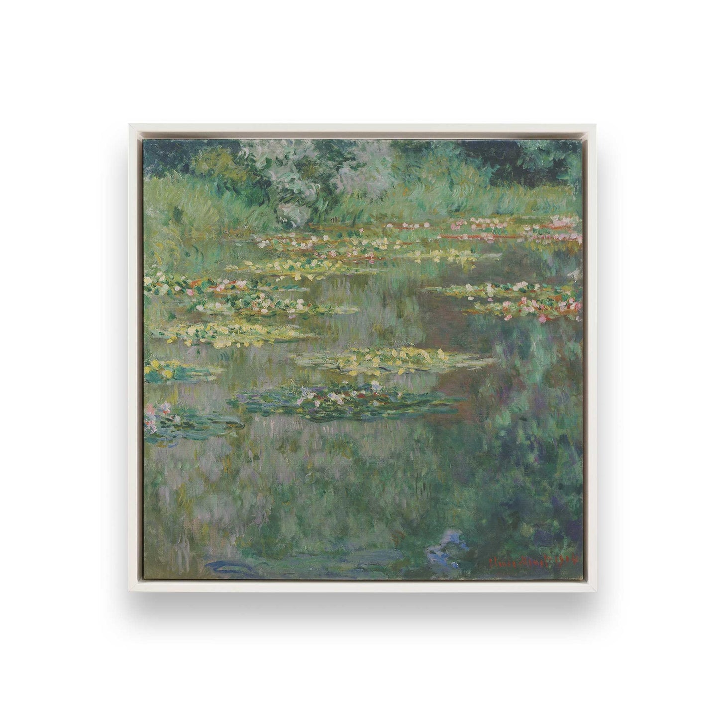 [Color:Opaque White], Picture of art in a White frame