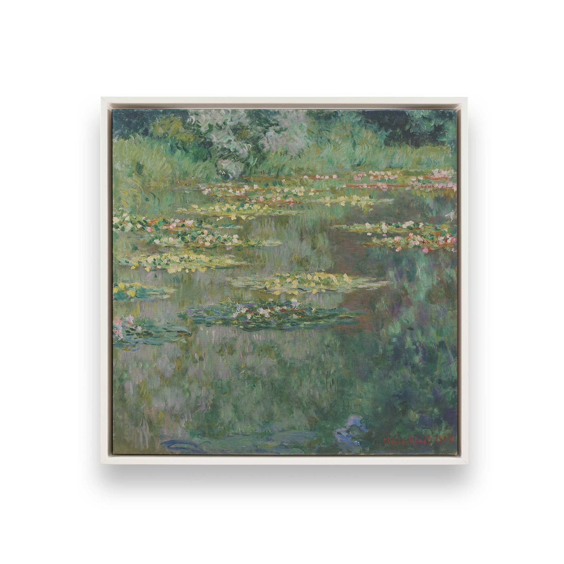 [Color:Opaque White], Picture of art in a White frame