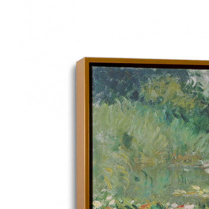 [Color:Polished Gold], Picture of art in a Polished Gold frame at an angle
