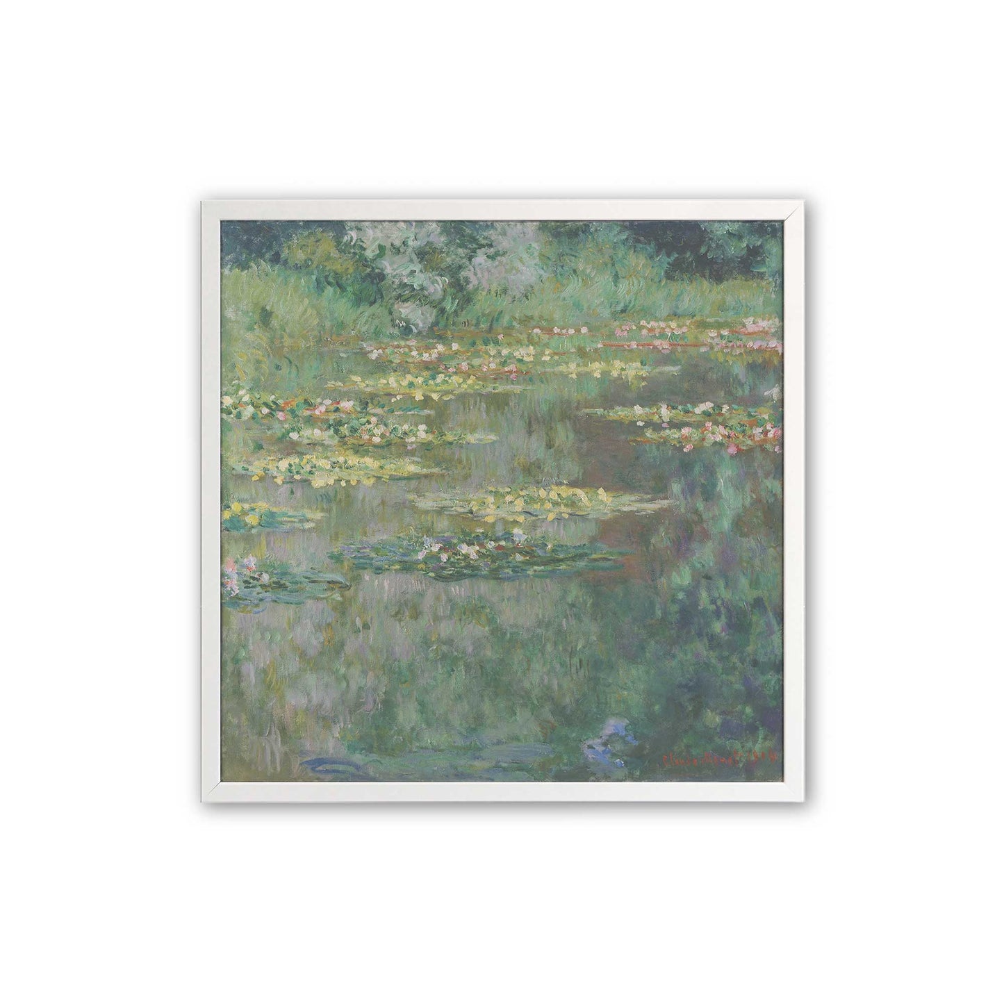 [Color:Opaque White], Picture of art in a Opaque White frame