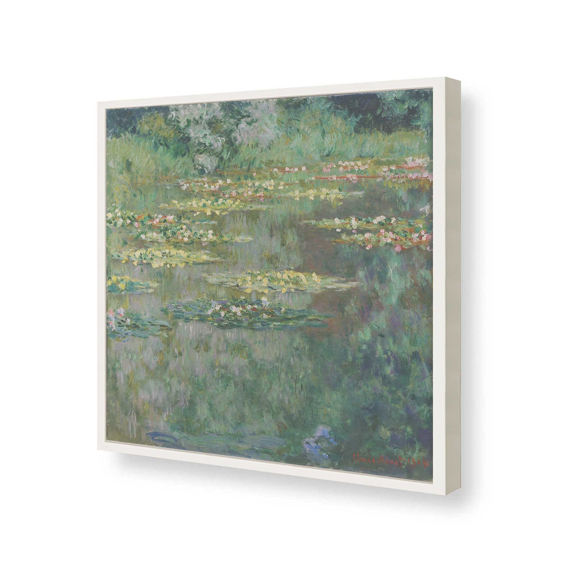 [Color:Opaque White], Picture of art in a Opaque White frame of the corner