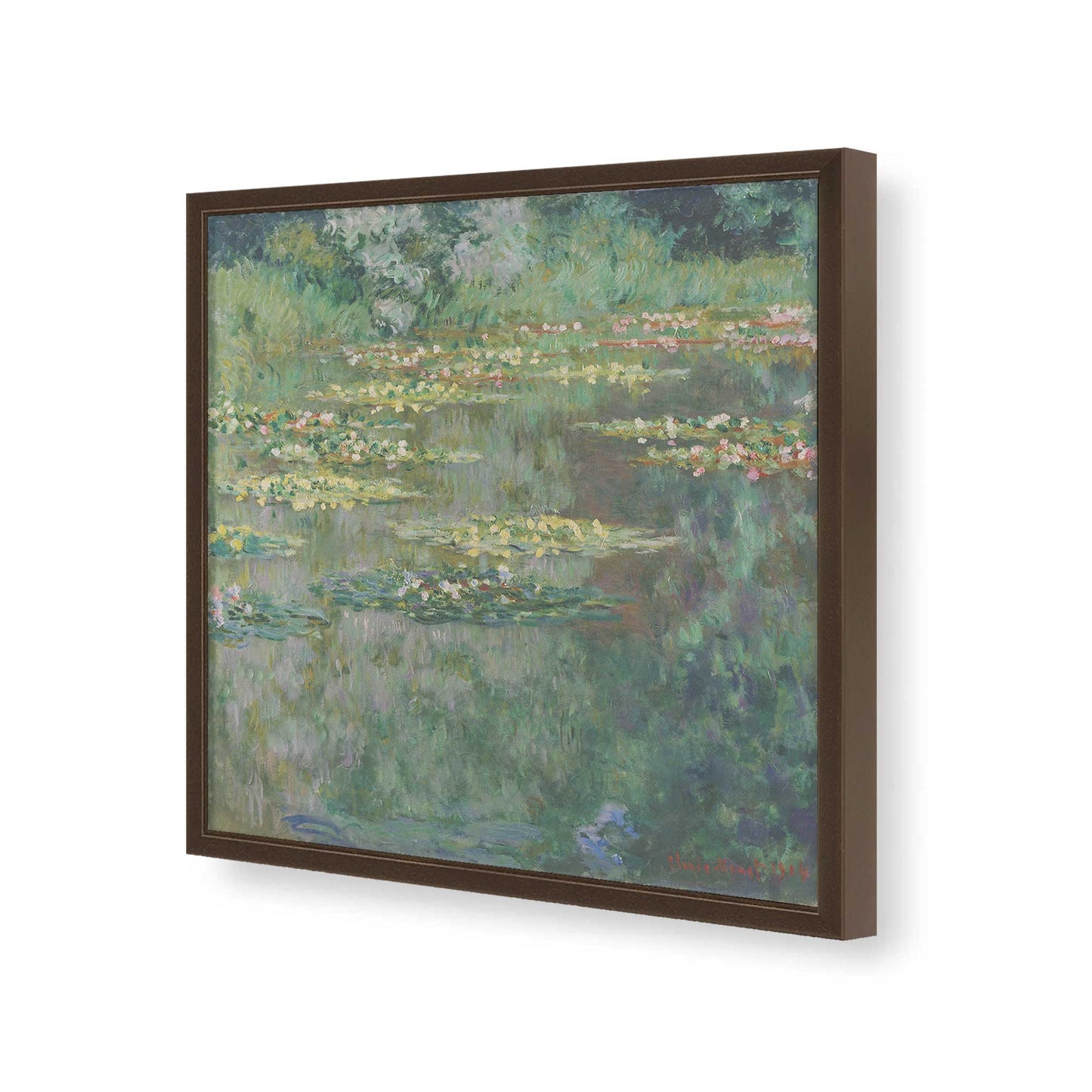 [Color:Espresso], Picture of art in a Espresso frame of the corner