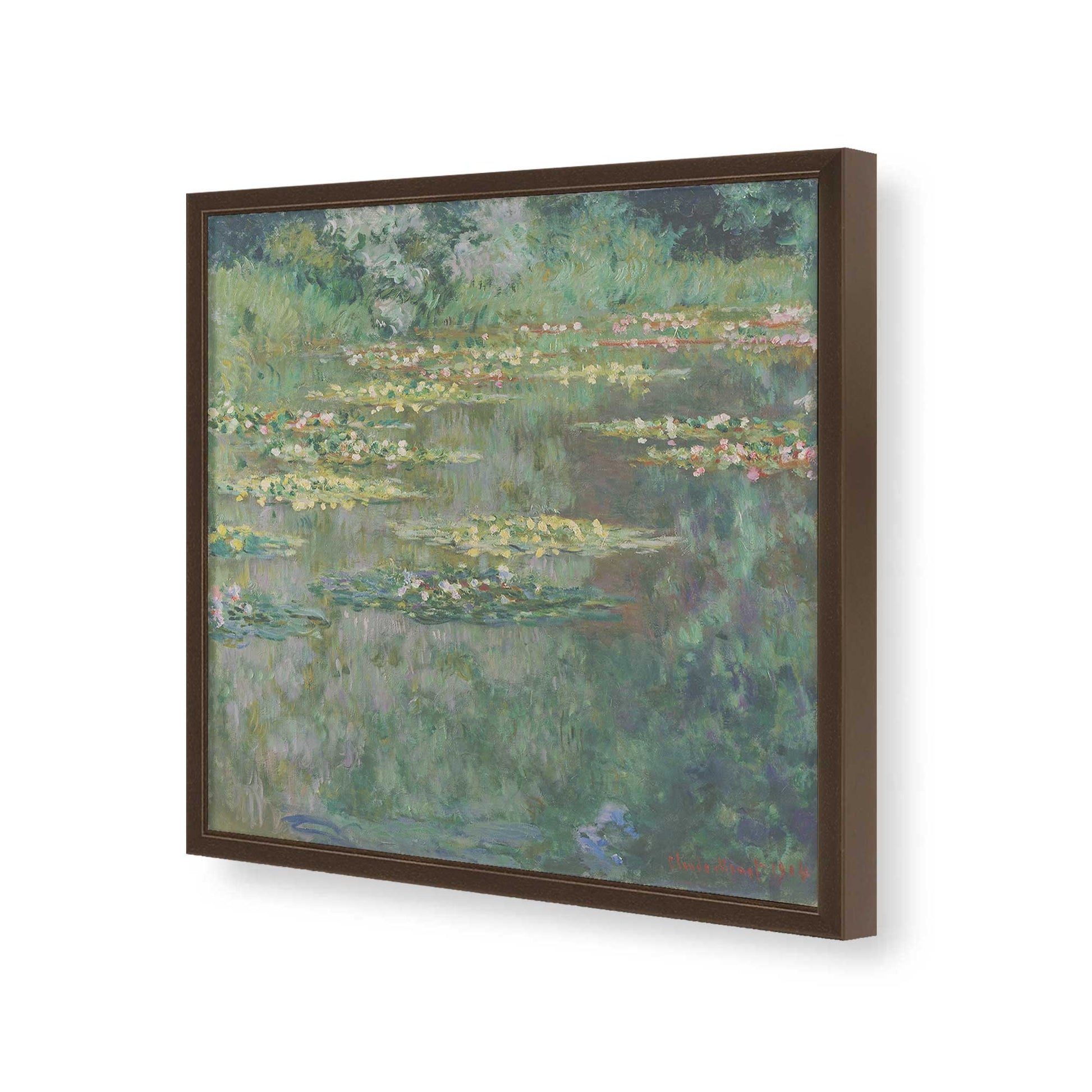 [Color:Espresso], Picture of art in a Espresso frame of the corner