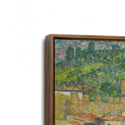 [Color:Walnut], Picture of art in a Walnut frame at an angle