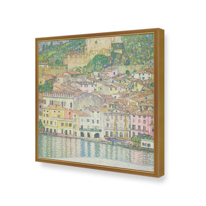 [Color:Polished Gold], Picture of art in a Polished Gold frame of the corner