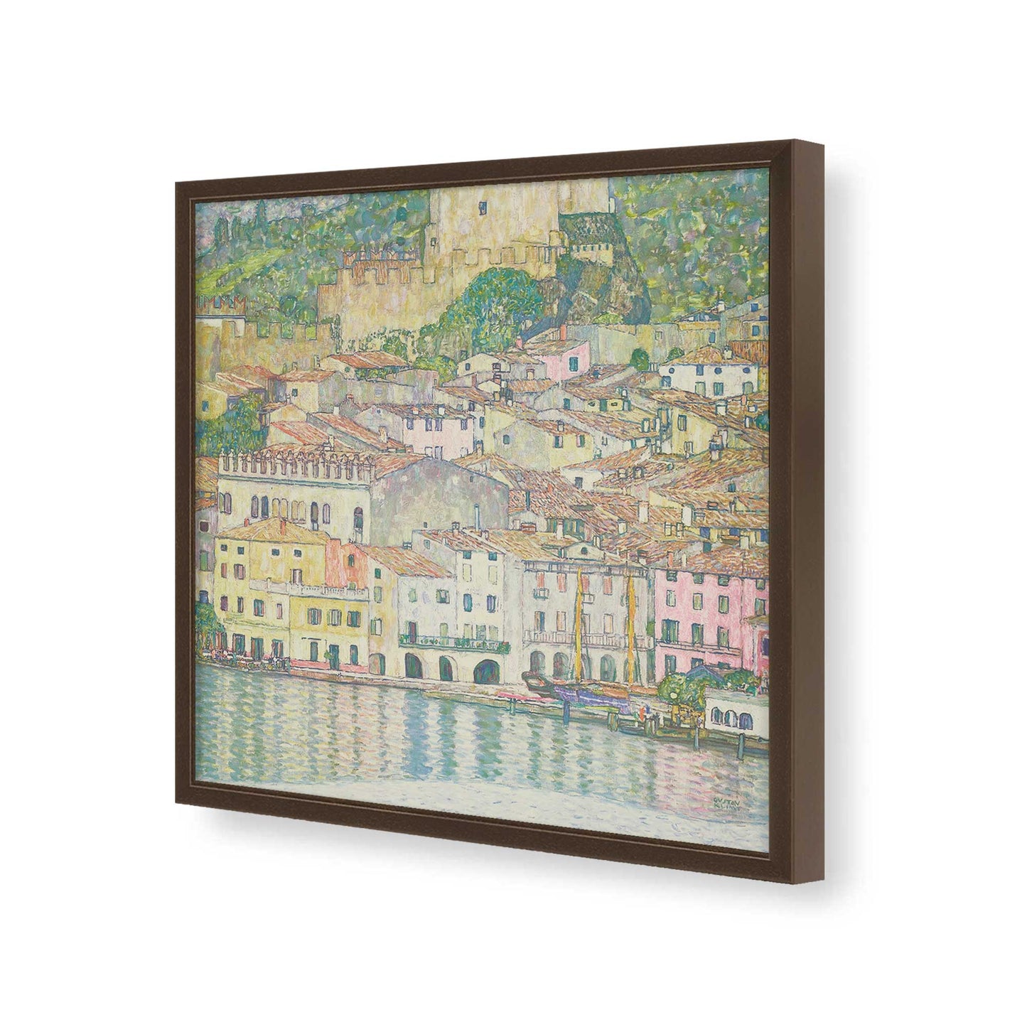 [Color:Espresso], Picture of art in a Espresso frame of the corner