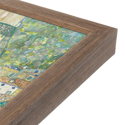 [Color:Walnut], Picture of art in a Walnut frame at an angle