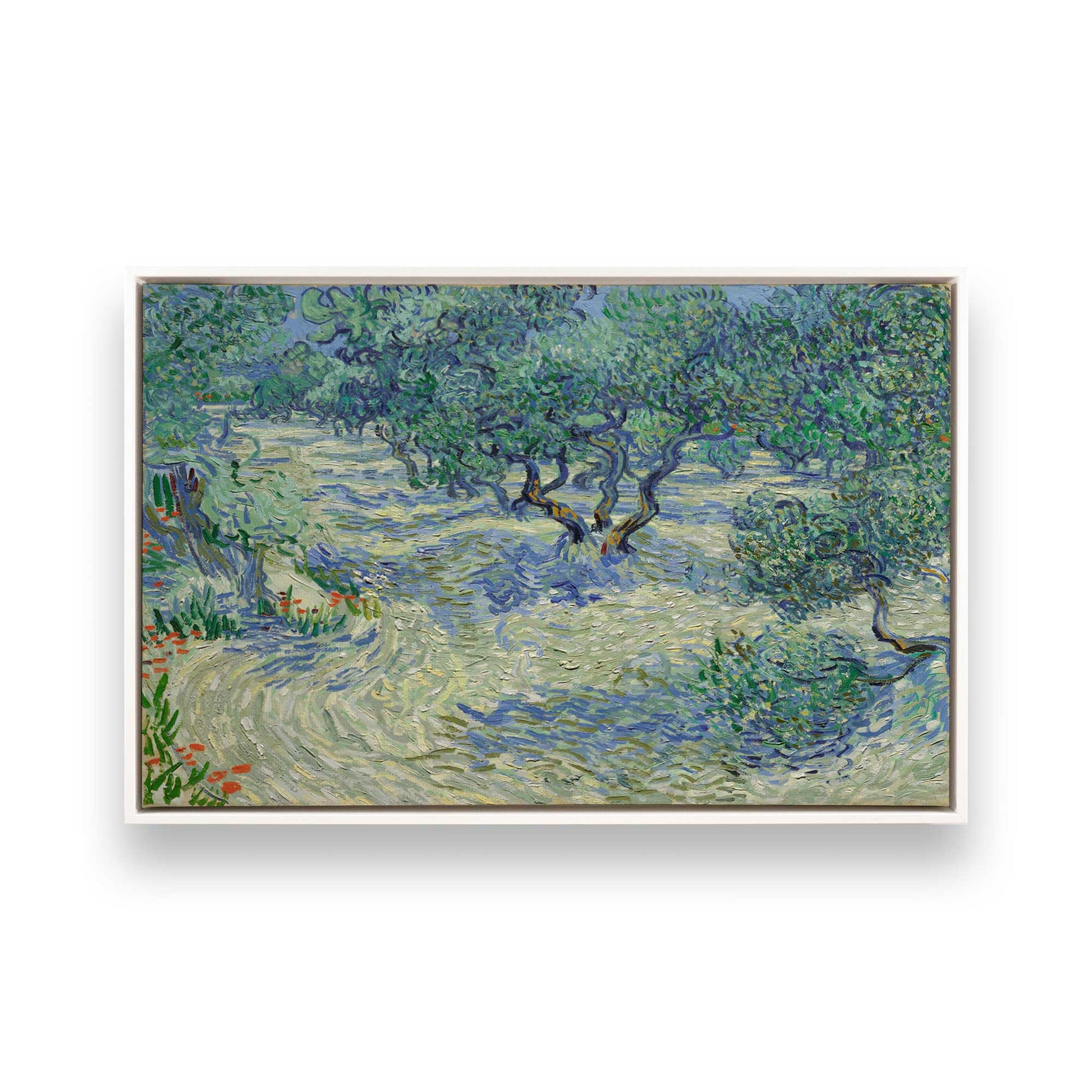 [Color:Opaque White], Picture of art in a White frame