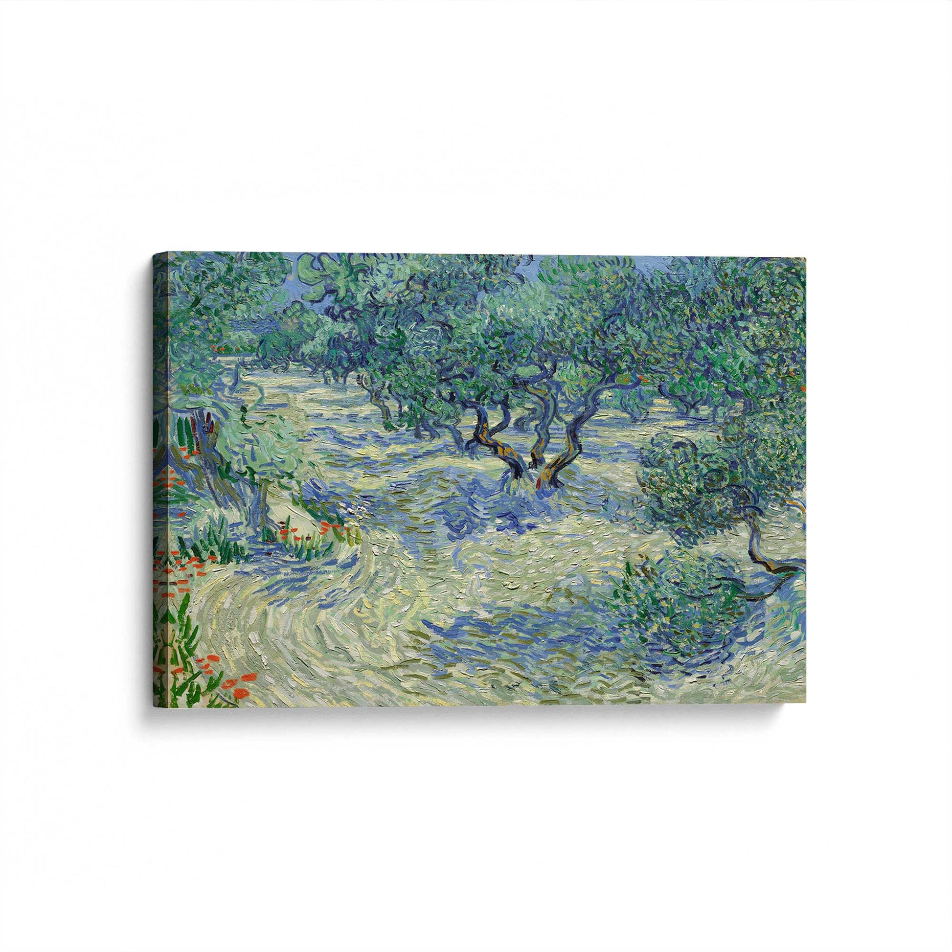 [Color:Stretched Canvas], Picture of art at an angle