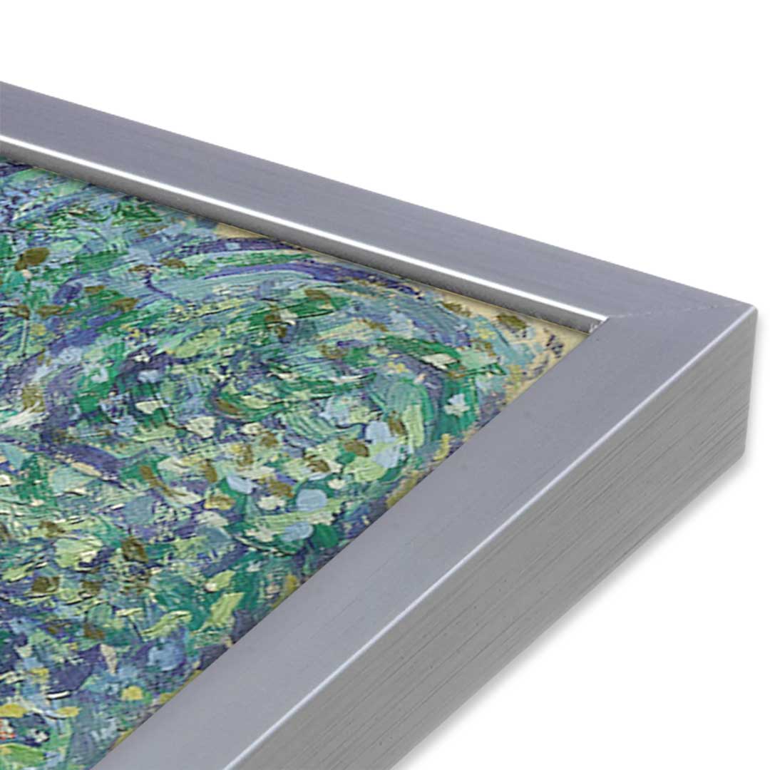 [Color:Polished Chrome], Picture of art in a Polished Chrome frame at an angle