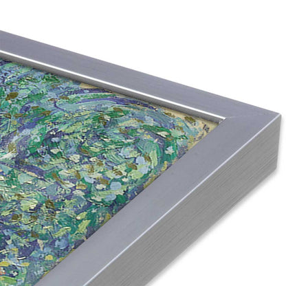 [Color:Polished Chrome], Picture of art in a Polished Chrome frame at an angle