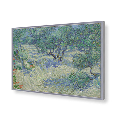 [Color:Polished Chrome], Picture of art in a Polished Chrome frame of the corner