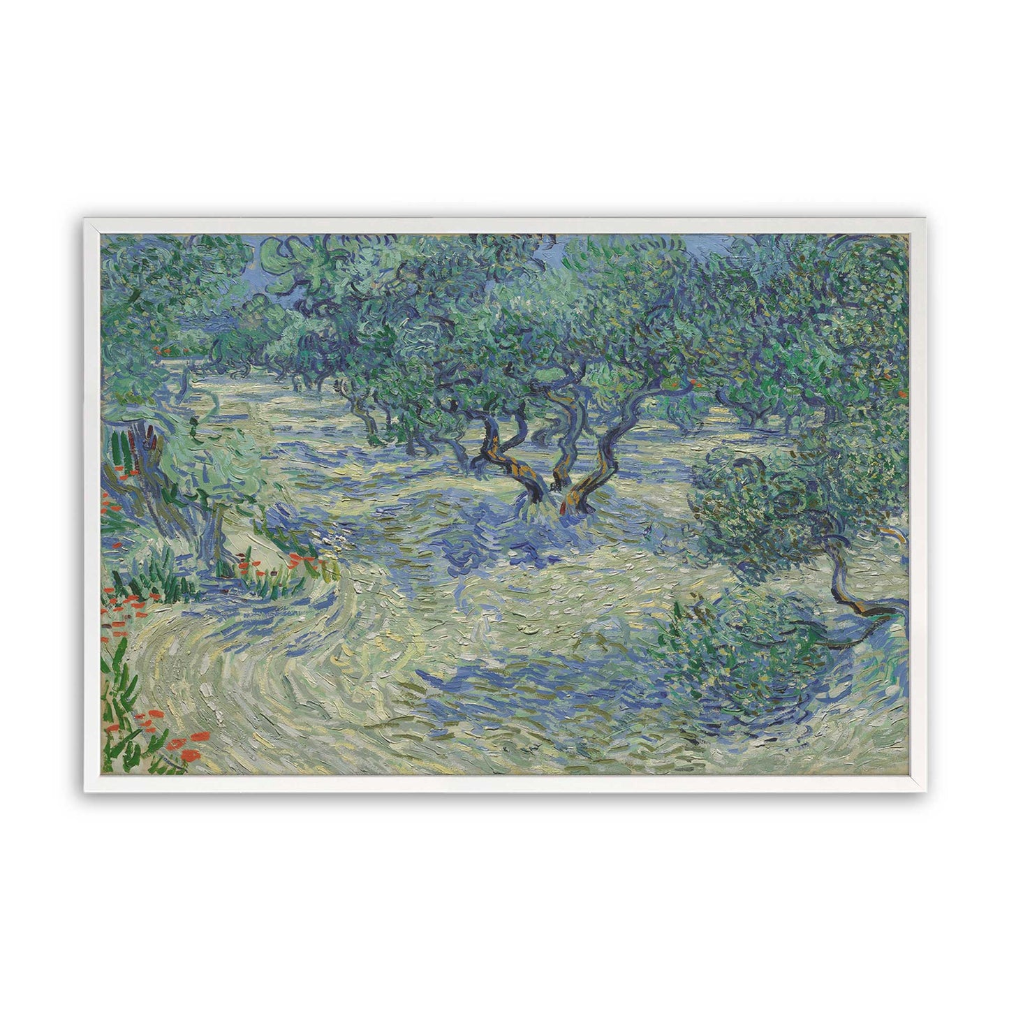 [Color:Opaque White], Picture of art in a Opaque White frame