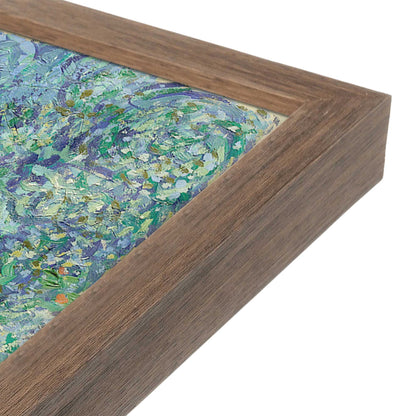 [Color:Walnut], Picture of art in a Walnut frame at an angle