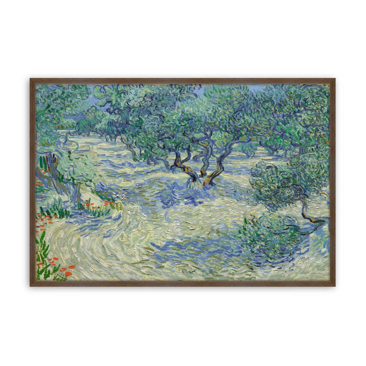 [Color:Walnut], Picture of art in a Walnut frame