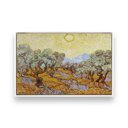 [Color:Opaque White], Picture of art in a White frame