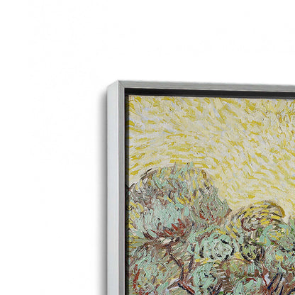 [Color:Polished Chrome], Picture of art in a Polished Chrome frame at an angle