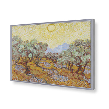 [Color:Polished Chrome], Picture of art in a Polished Chrome frame of the corner
