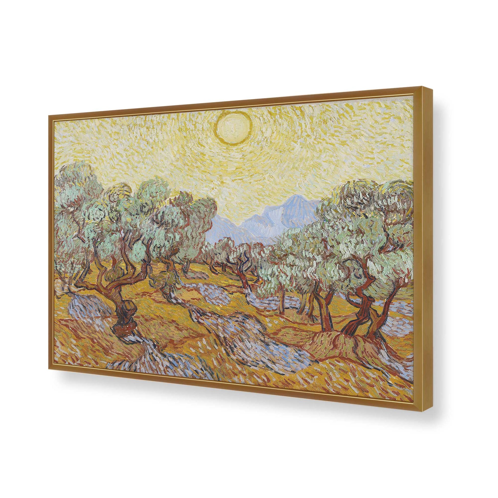 [Color:Polished Gold], Picture of art in a Polished Gold frame of the corner