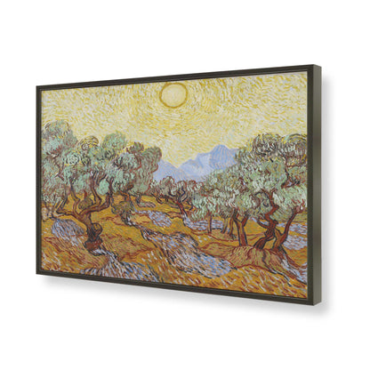 [Color:Satin Black], Picture of art in a Satin Black frame of the corner