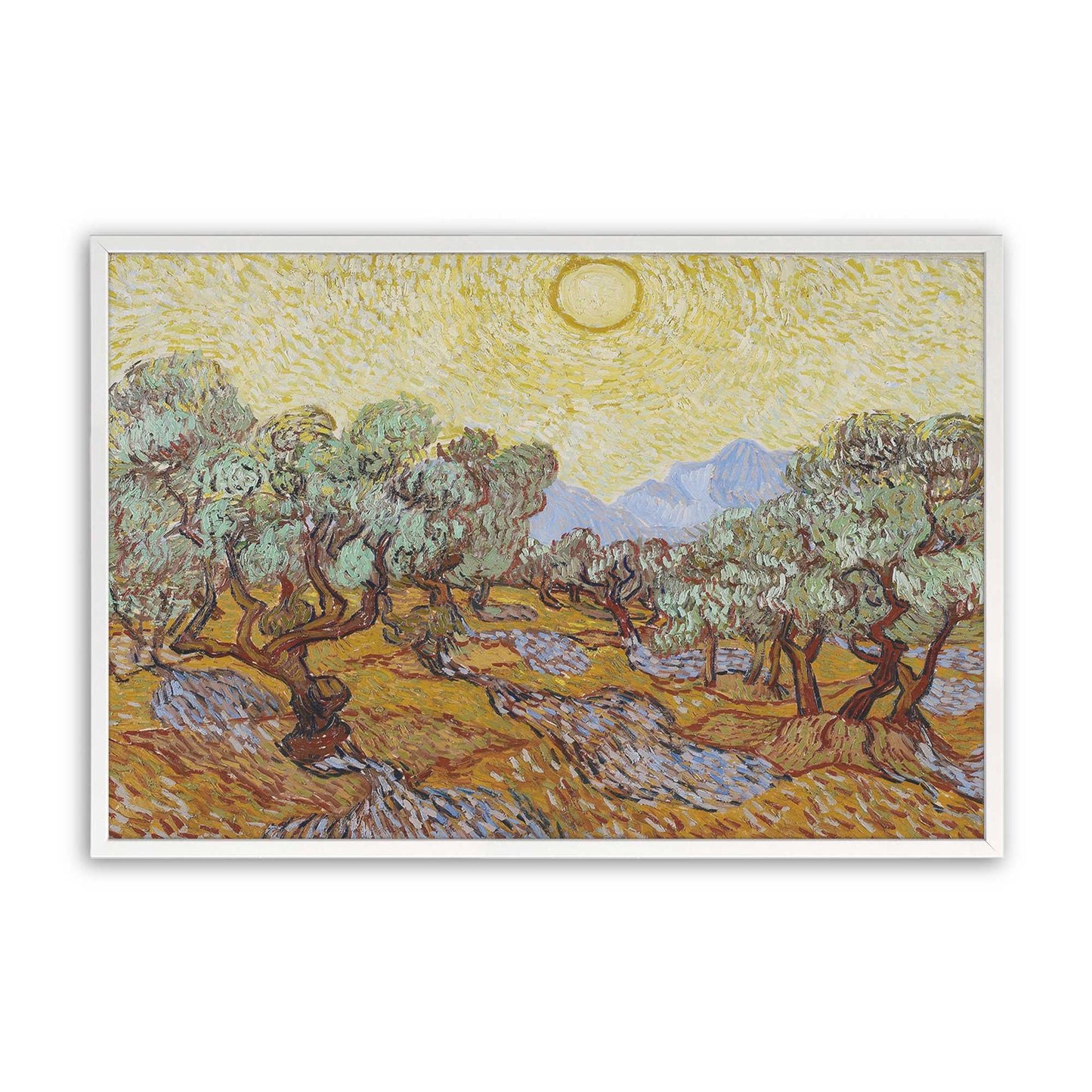 [Color:Opaque White], Picture of art in a Opaque White frame