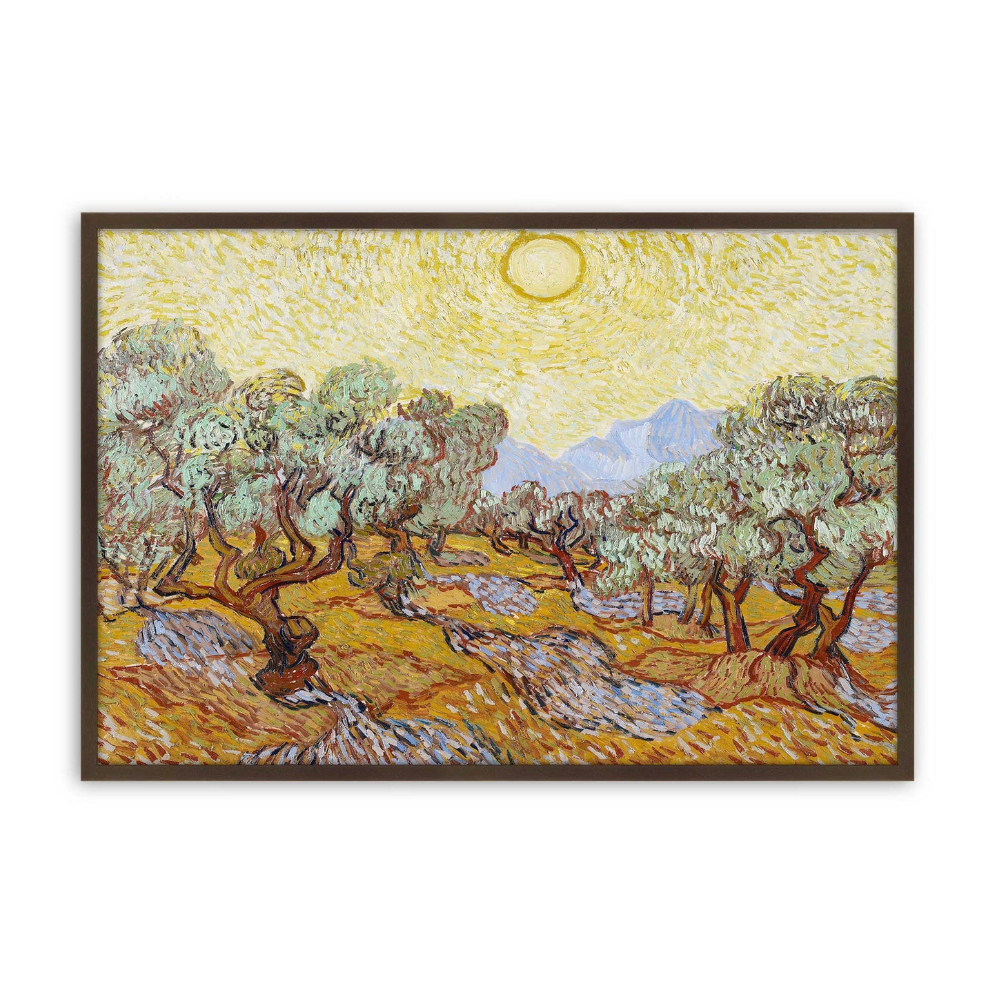 [Color:Belvinder Brown], Picture of art in a Belvinder Brown frame
