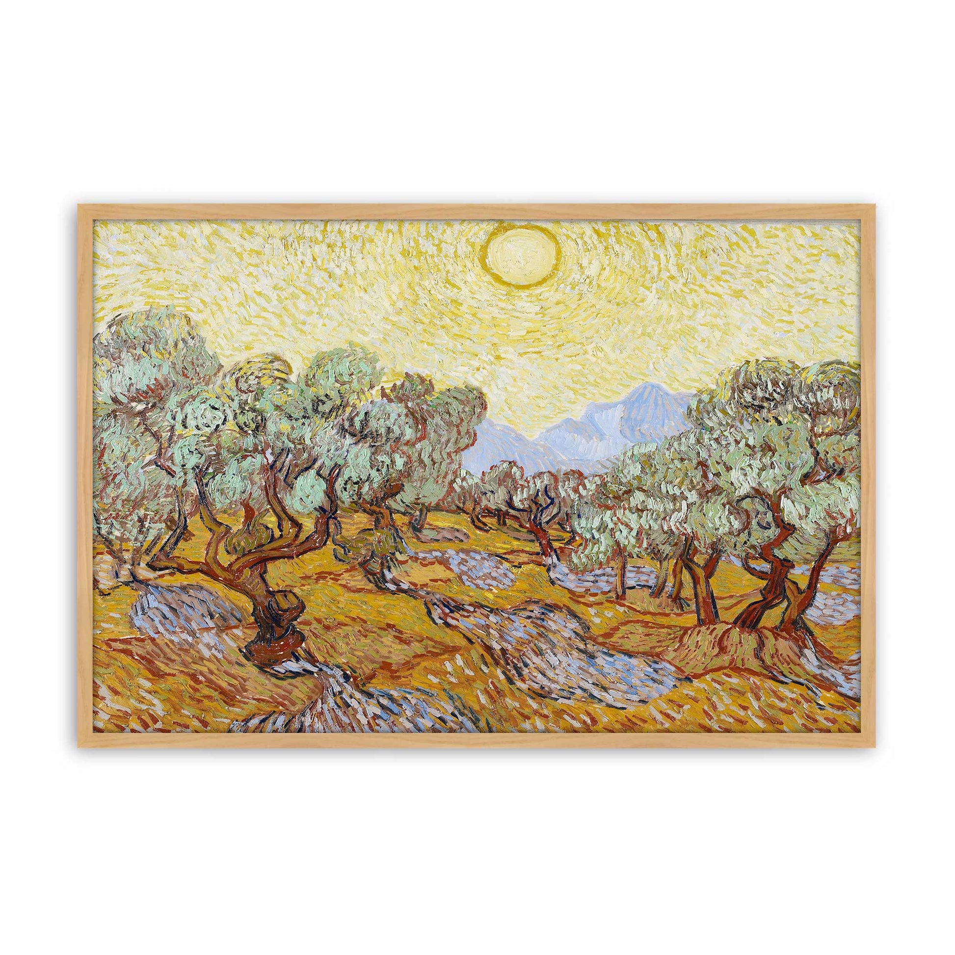 [Color:American Maple], Picture of art in a American Maple frame
