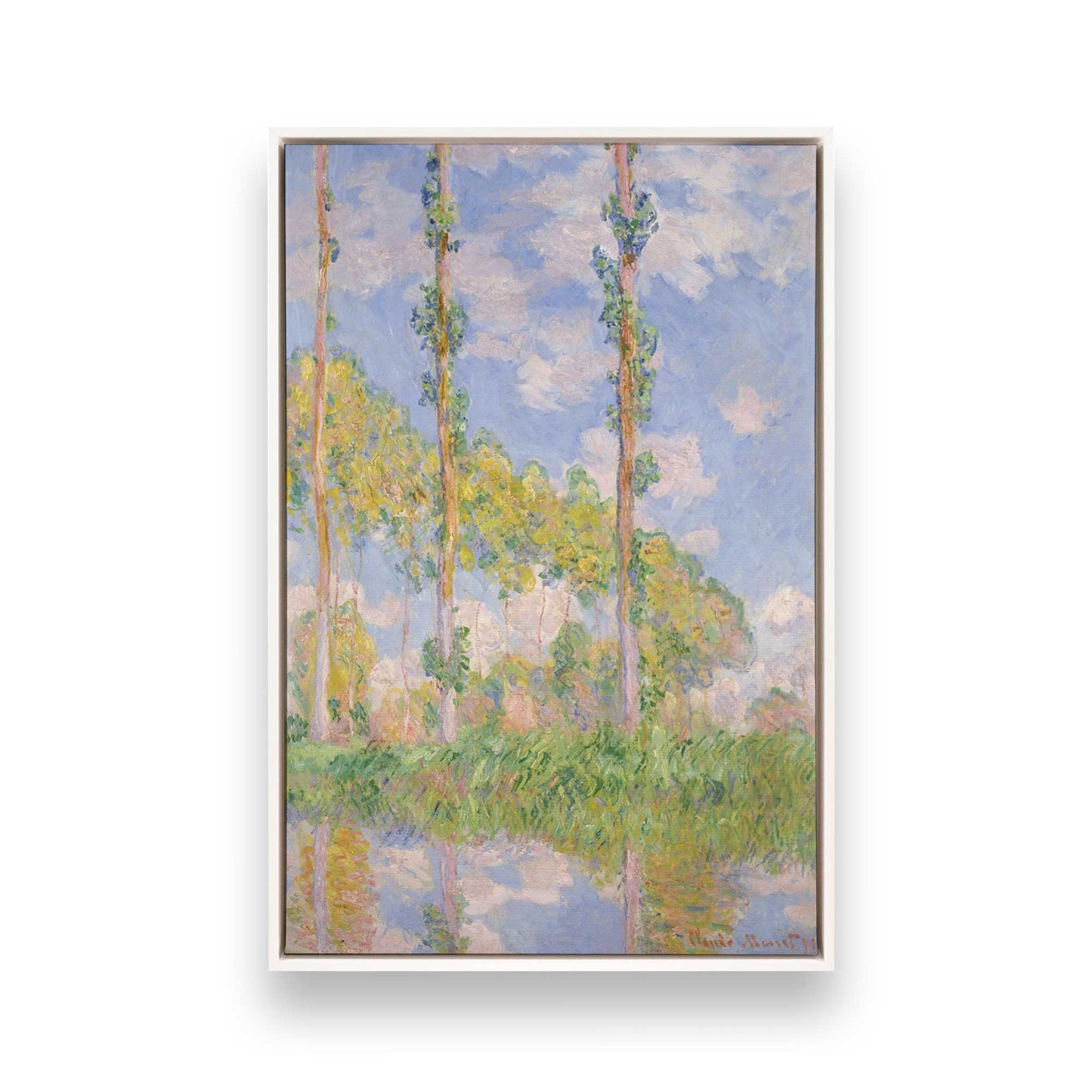 [Color:Opaque White], Picture of art in a White frame