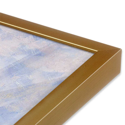 [Color:Polished Gold], Picture of art in a Polished Gold frame at an angle