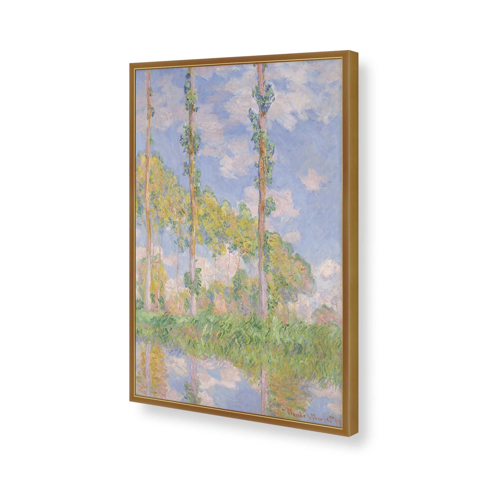 [Color:Polished Gold], Picture of art in a Polished Gold frame of the corner