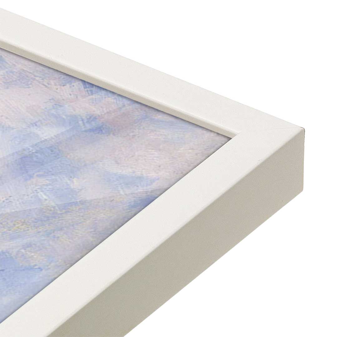 [Color:Opaque White], Picture of art in a Opaque White frame at an angle