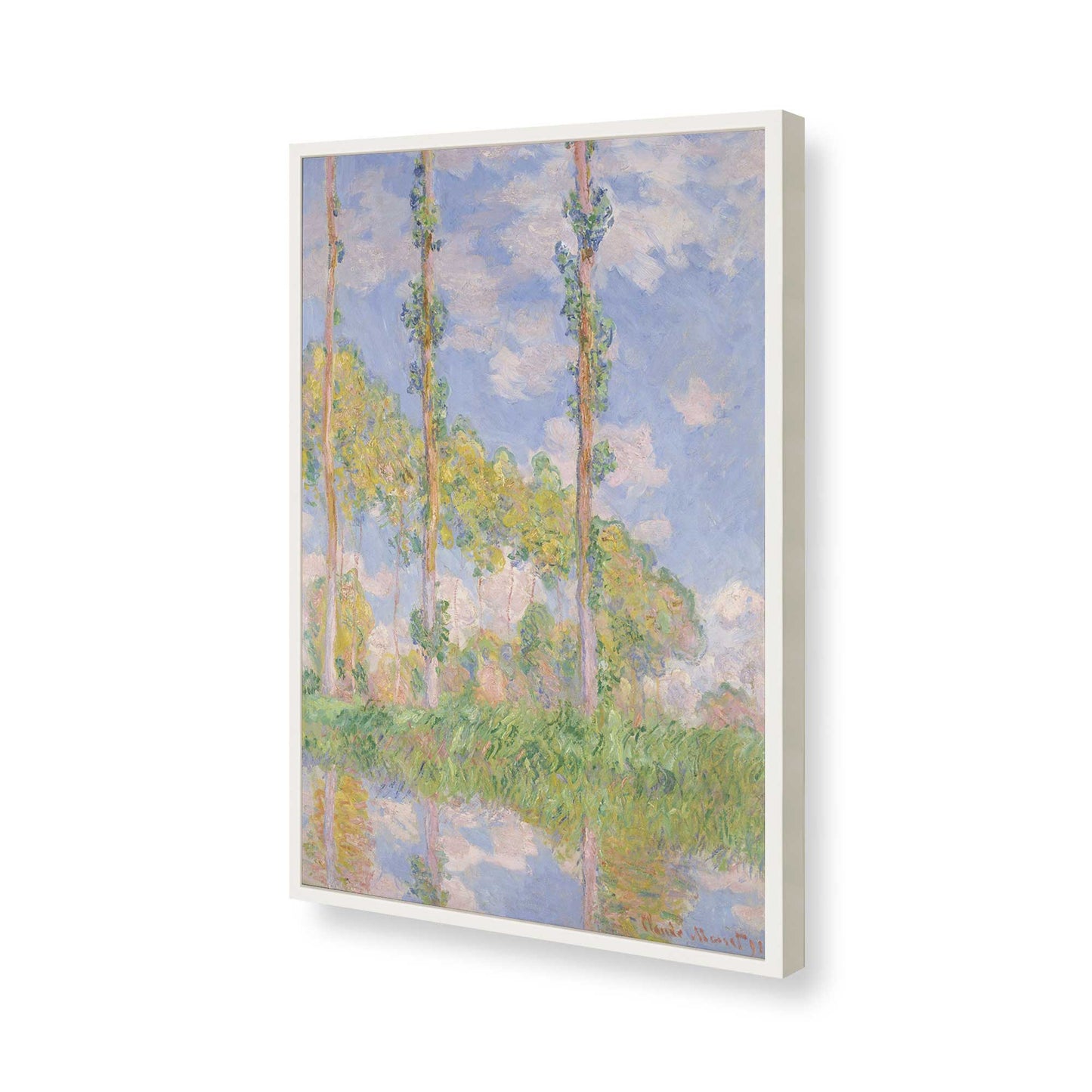 [Color:Opaque White], Picture of art in a Opaque White frame of the corner