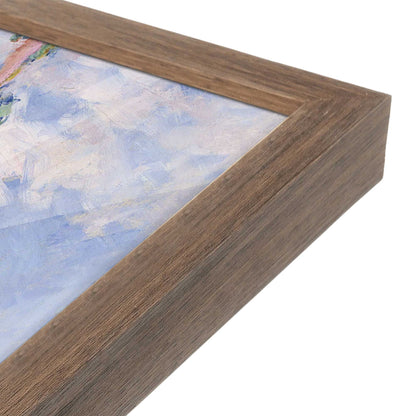 [Color:Walnut], Picture of art in a Walnut frame at an angle