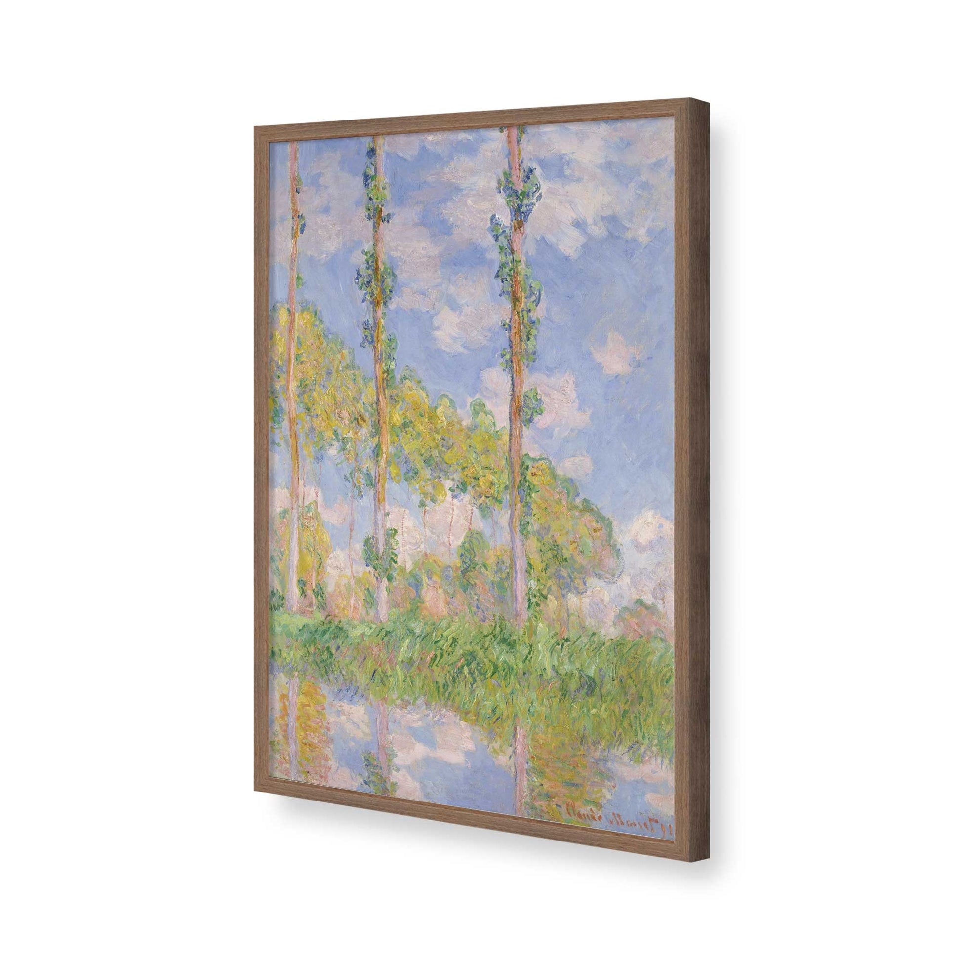 [Color:Walnut], Picture of art in a Walnut frame of the corner