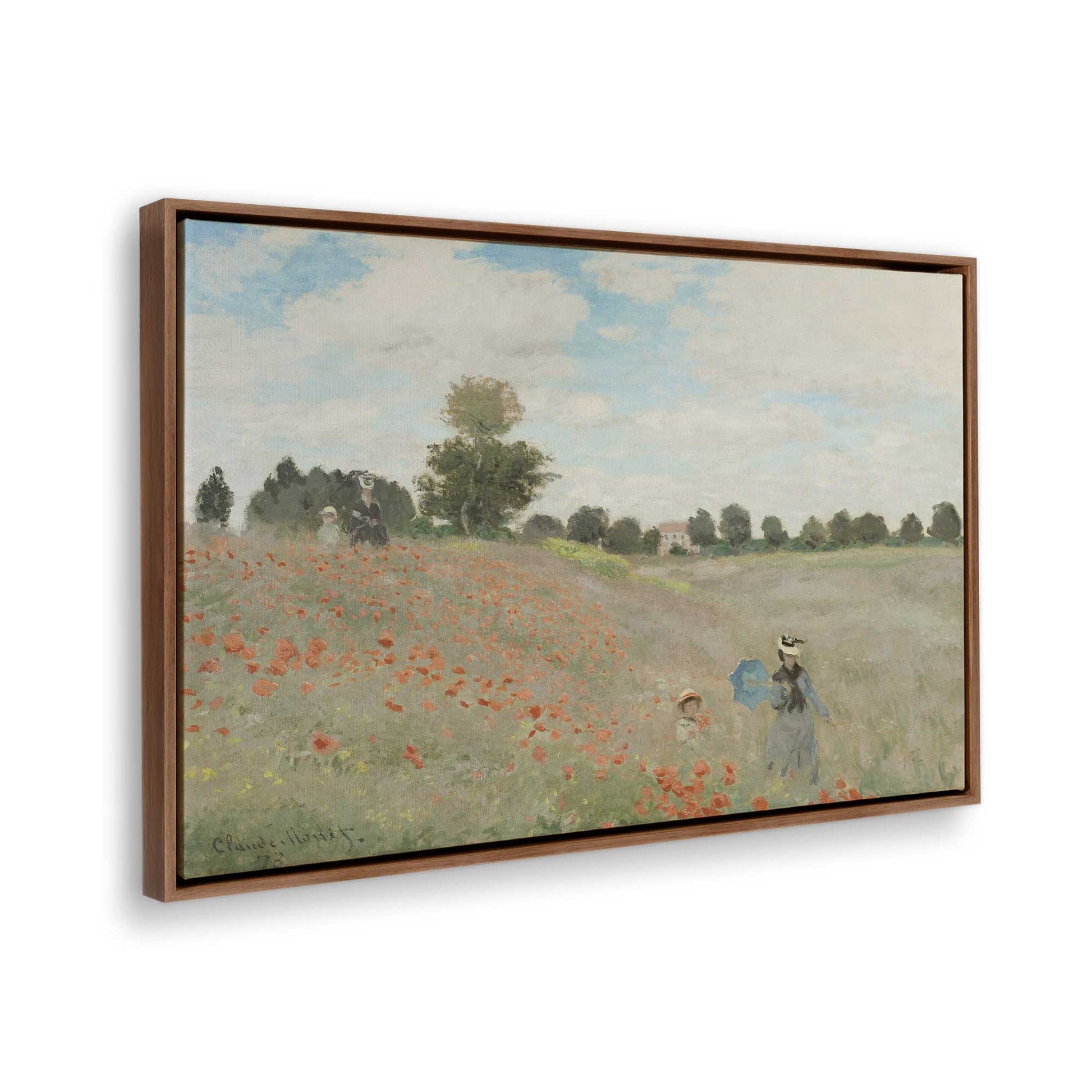 [Color:Walnut], Picture of the corner of the art