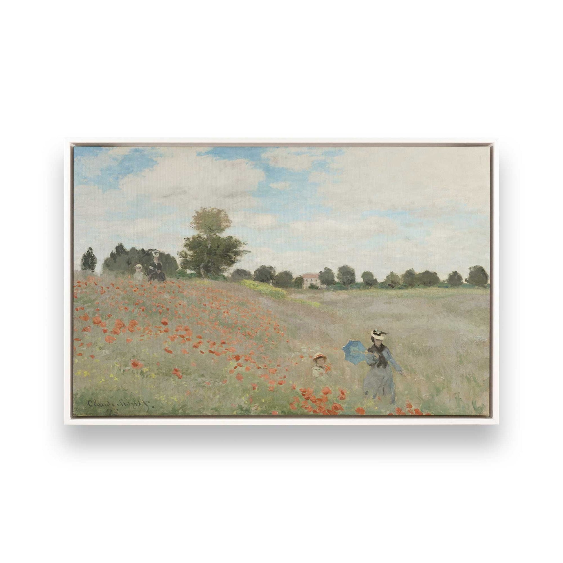 [Color:Opaque White], Picture of art in a White frame