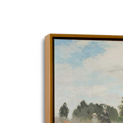 [Color:Polished Gold], Picture of art in a Polished Gold frame at an angle