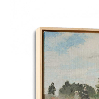 [Color:American Maple], Picture of art in a American Maple frame at an angle