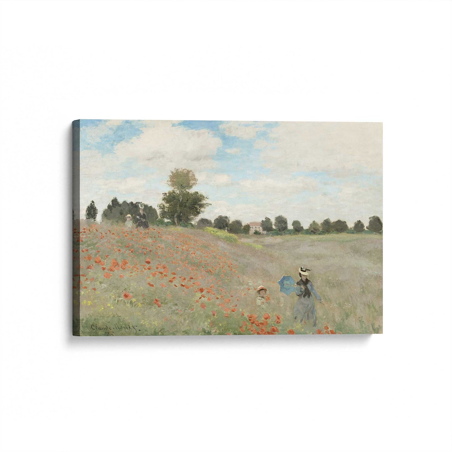 [Color:Stretched Canvas], Picture of art at an angle